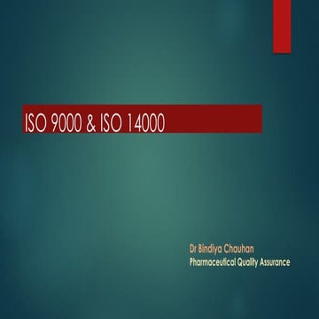 ISO 9000 & ISO14000: Overview, Benefits, Elements, steps for registration