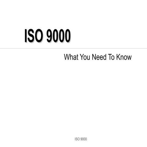 I S O 9000
