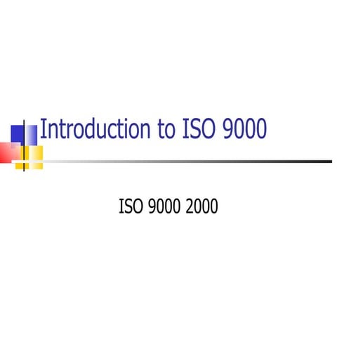 Iso 9001-presentation