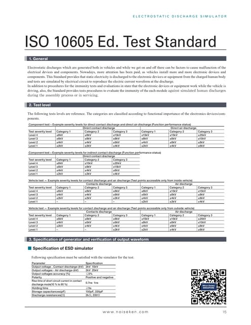 Introduction to the automotive esd(iso 10605) | PPTX | Physics | Science