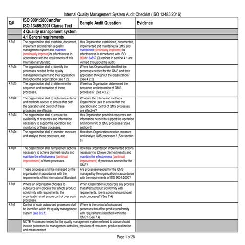 ISO 13485-2003 Generic Checklist.doc