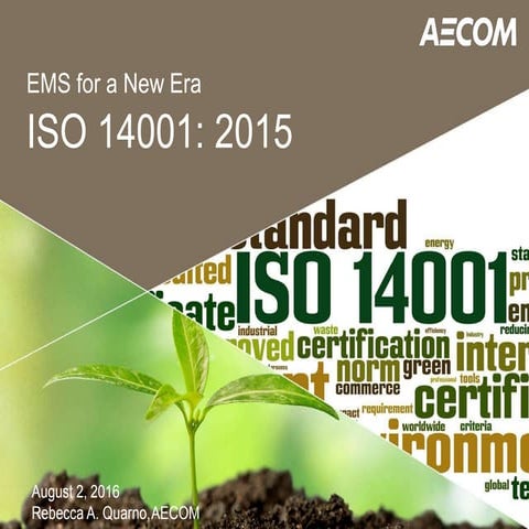 The New Era for ISO 140001:2015