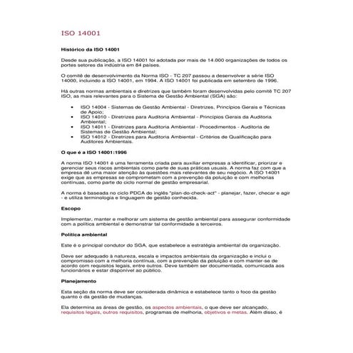Aprender com facilidade as regras ISO 14001 | PDF