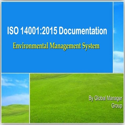 ISO 14001:2015 Documentation ppt