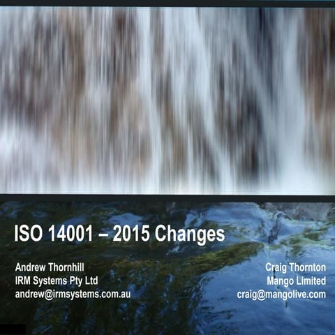 ISO 14001:2015 Changes