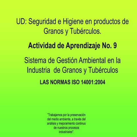 CLASE 9 HIGIENE 2020-COVID-Iso14001  aspectos amb. 2 6-20