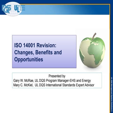 ISO 14001:2015 Revision Update Webinar