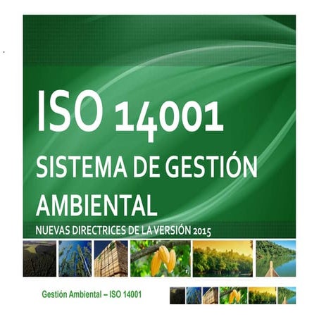 sistema gestion ambiental iso 14001 2015 e | PDF