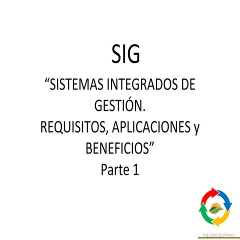 Iso 14 sistema integrado de gestion | PPT