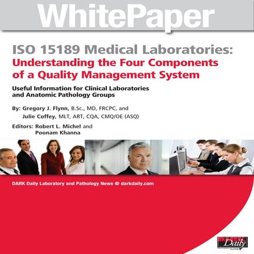 Iso 15189 medical laboratories understanding the four components of a ...