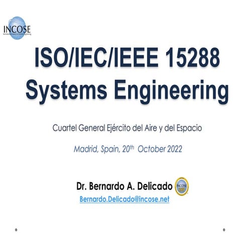 ISO 15288 Systems Engineering - Application to Air Force