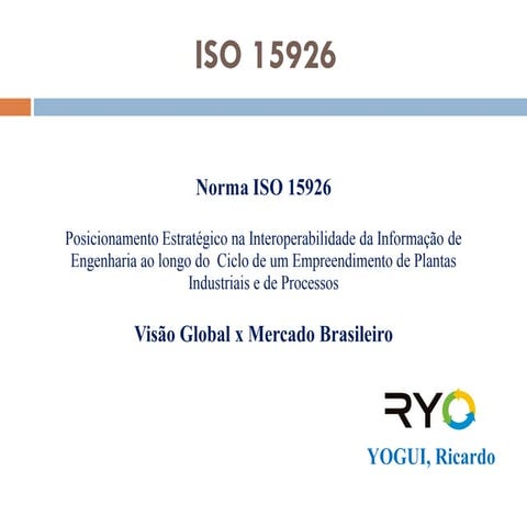 ISO 15926 - Interoperabilidade da Informação de Engenharia | PDF