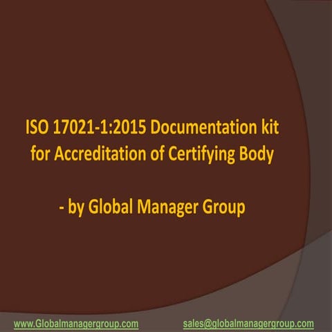 Required Documents for ISO 17021 Certification