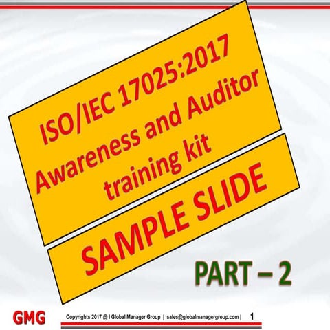 ISO/IEC 17025:2017 Training ppt