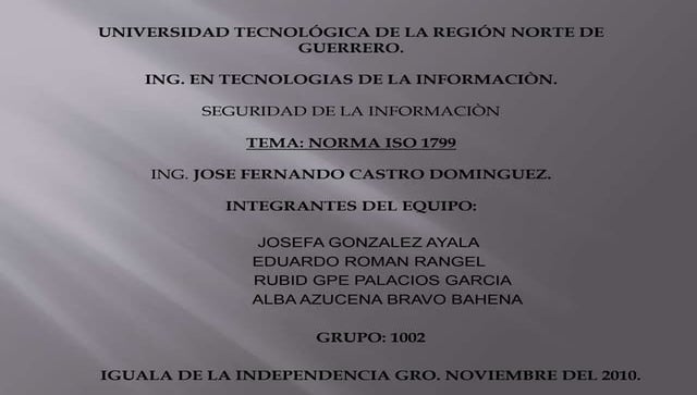 Iso1799 expo