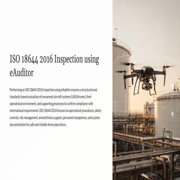 ISO 18644 2016 Inspection with eAuditor Audits & Inspections | PDF