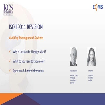 ISO 19011 Revision