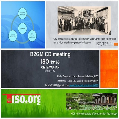 ISO 19166 BIM to GIS conceptual mapping China (WUHAN) meeting