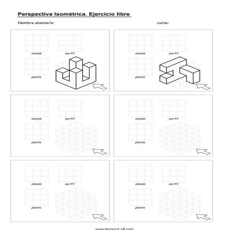 Plantilla Isométrica vistas