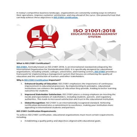 ISO 21001 Certification Everything You Need to Know.pdf