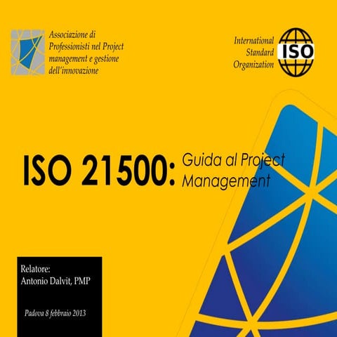 Iso 21500 project management