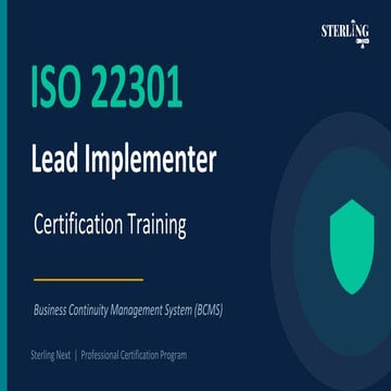 Outline of ISO 22301:2019 Documentation and Training kit | PDF