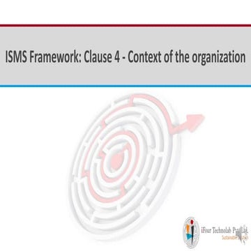 ISO 27001 2013 Clause 4 - context of an organization - by Software developmen...