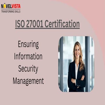ISO 27001 Certification ISO 27001 Course