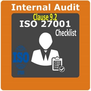 ISO 27001 Checklist - Internal Audit - Clause 9.2 - 59 checklist Questions