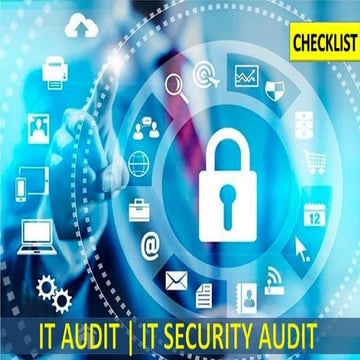 IT Security | IT Audit | IT Security Audit | IT security audit Checklist | 12...