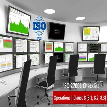 ISO 27001 Checklist - Operation - Clause 8 ( 8.1, 8.2, 8.3 ) - 95 checklist Q...