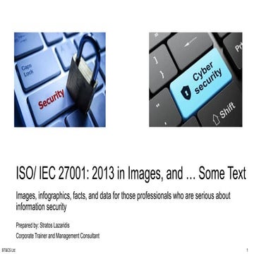 Iso 27001 in images - sample slides from different levels of training, e.g. Foundation, Internal Auditor, Lead Implementer, and Lead Auditor