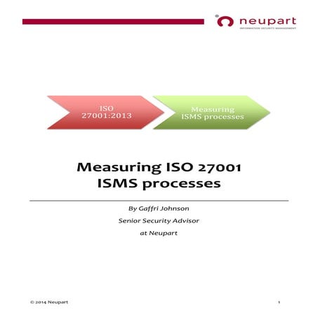 ISO 27001 ISMS MEASUREMENT