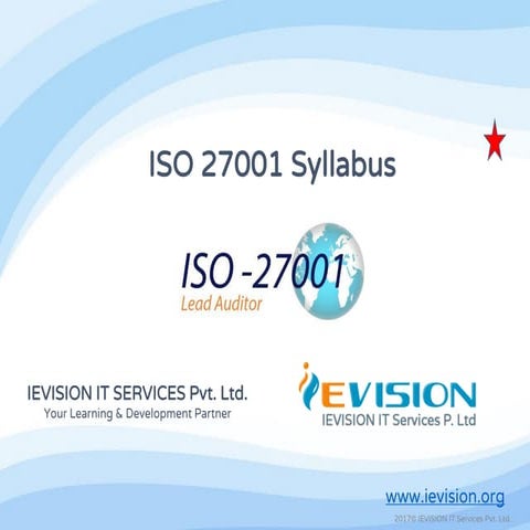 ISO 27001 Lead Auditor Training Course | ISO 27001 Lead Auditor Certification...
