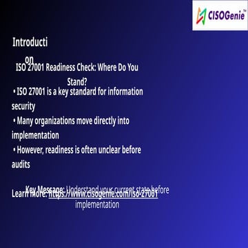 ISO 27001 Readiness Check: Assess and Prepare for Successful ...