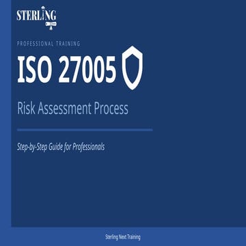 ISO 27005 Risk Management Explained Step-by-Step Guide for Beginners | PPTX