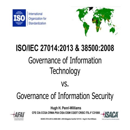 ISO 27014 et 38500