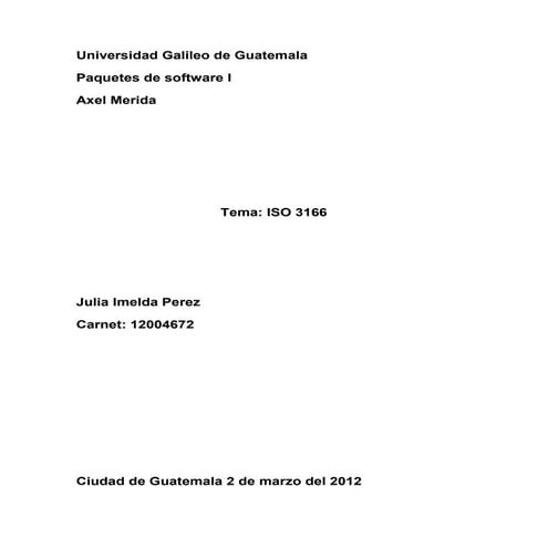 ISO 3166 y sus subdivisiones | PPTX