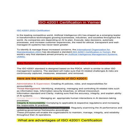 ISO 42001 Standards Implementation Services.pptx