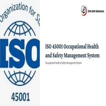 ISO 45001 Occupational Health and Safety Management System | PPTX