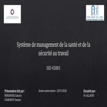 ISO_45001_2018_FR Introduction and requirements for Implementation.pptx