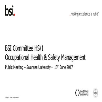 Iso45001 bsi public meeting 13 june 2017