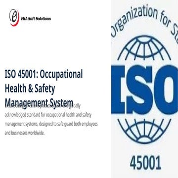 ISO 45001 Occupational Health and Safety Management System