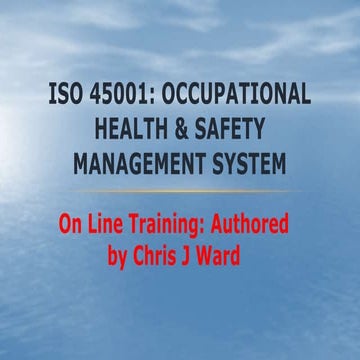 Iso 45001 online training for linkedin slideshare
