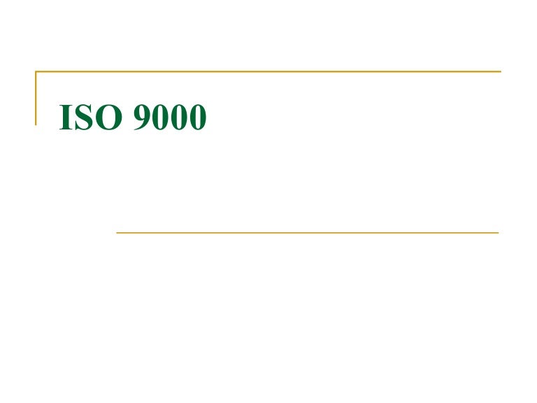 Iso 9000