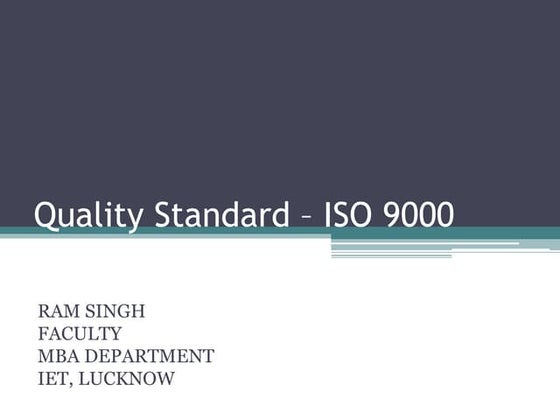 ISO 9000 | PPT