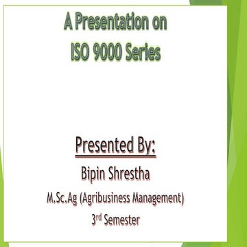 Iso 9000 series ppt
