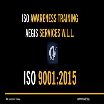 ISO 9001-2015 quality management system presentation | PPTX