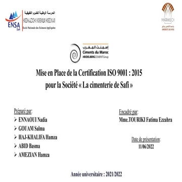 Les exigences de la norme iso 9001 version 2015 | PPTX