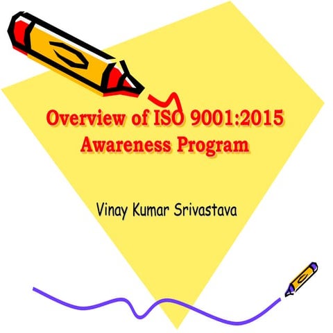 ISO 9001:2015 awareness. 